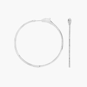 Pendientes de Aro con Diamantes Cultivados en Laboratorio de 0.35ct, Oro Rosa de 14K, Estilo Huggie, Minimalistas, Elegantes, Regalo para Novia, Fiesta - Product Image 2