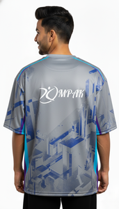 เสื้อยืดโอเวอร์ไซส์เทรนดี้สำหรับผู้ชาย สไตล์ลำลอง สตรีทแวร์ ทรงปกติ ผลิตจากโพลีเอสเตอร์/คอตตอน ระบายอากาศได้ดี เป็นมิตรต่อสิ่งแวดล้อม - Product Image 2