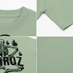 T-shirts graphiques personnalisables pour hommes, couleurs unies, style streetwear, coupe oversize, effet vintage délavé, manches courtes - Product Image 3