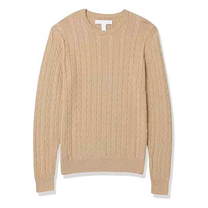 Ropa para Hombre, Suéteres de Punto Trenzado, Cuello Redondo, Manga Larga, Ropa Deportiva Informal de Invierno, Suéteres de Lana Transpirable para Hombre - Product Image 3