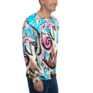 Sweat-shirt décontracté à revers côtelés, style minimaliste, pour homme, inspiré du streetwear, idéal pour la sublimation - Product Image 2