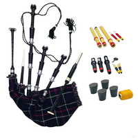 Traditional Scottish Highland Bagpipes Musical Instrument With Durable Synthetic Bag And Rosewood Chanter For Professional