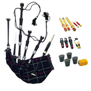 Cimballes écossaises traditionnelles avec sac synthétique durable et chanterelle en bois de rose pour professionnels - Product Image 4