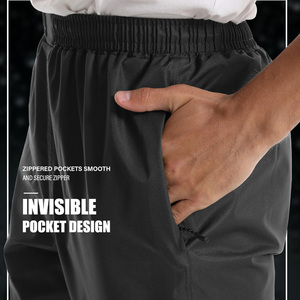 Pantalon coupe-vent décontracté, imprimé sur mesure, fermeture éclair, léger, résistant à l'eau, softshell, pantalon de sport d'extérieur - Product Image 5