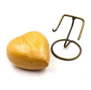 Luxury Wooden Heart Shape Cremation <b>Keepsake</b> Urn <b>Memorial</b> Tribute Holder Designed With Durable Secure Closure Style - Product Image 1