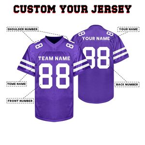 OEM American Football Jersey Polyester <b>Mesh</b> Dazzle Embroidery Custom Logo V Neck Quick Dry Durable Professional Uniform - Product Image 4