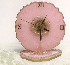Resin Wall Clock with Unique Artistic Handmade Religious Design Eco-Friendly Customizable High Quality Home Decor - Product Image 3