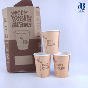 Vasos de Café Desechables al por Mayor, Vasos de Papel Biodegradables y Reciclables para Restaurantes de Comida Rápida y Marca de Cafetería Moderna - Product Image 2
