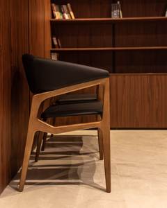 Chaise de salle à manger moderne en bois, fauteuil rembourré, chaise d'appoint en bois massif pour salle à manger, restaurant, hôtel - Product Image 4