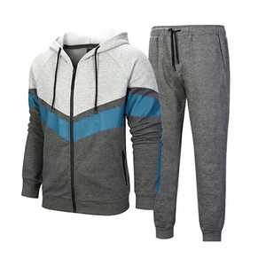 Conjunto Deportivo de Dos Piezas en Felpa para Hombre, Estilo Juvenil Europeo y Estadounidense, Colores Combinados, a la Moda y Duradero, MOQ Bajo, Tendencia 2026 - Product Image 4