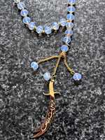 33 perles de prière musulmanes en verre pour l'Aïd al-Adha, le festival du Hajj, le Ramadan, EID Mubarak, bracelet de prière Tasbeeh