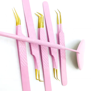 High Quality Customized Color Stainless Steel <b>Tweezer</b> Pointed Tip Customized LOGO Eyelash Extension <b>Tweezers</b> OEM Comfortable - Product Image 6