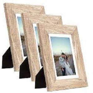 Cadre photo en bois rustique, cadre en bois massif, cadre photo mural, cadre en bois en gros - Product Image 1