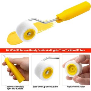 Rulli per Pittura Extra Piccoli da 4/5 Pollici per Ritocchi, Bordi o Angoli, Pennelli in Lana per Dettagli, Strumento per Pittura - Product Image 5