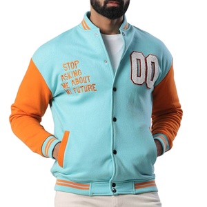 Wholesale Custom Design Lettermen <b>Baseball</b> <b>Jacket</b> <b>Men</b> Hot Selling Fashion Wear Zipper Canvas Winter Season OEM Service Available - Product Image 1