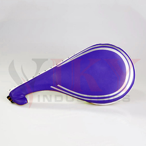 Set de Palas Curvas de Taekwondo y Karate a Rayas Naranjas y Blancas, de Doble Cara, para Golpear y Entrenar - Product Image 5