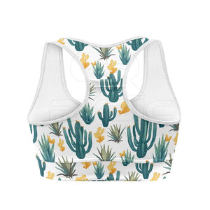 Soutien-gorge de sport pour femme avec logo personnalisé, sublimation, conçu pour un confort maximal avec tissu élastique doux et style athlétique moderne - Product Image 2
