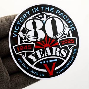 Branded Custom PVC <b>Vinyl</b> Stickers | Gloss Self-Adhesive Eco-Friendly UV Printed Waterproof Reusable <b>Removable</b> Logo Decals Window - Product Image 1