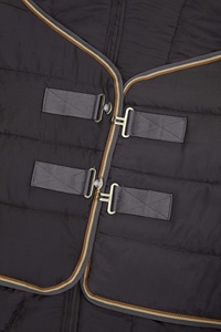 Winter Turnout Horse Rug with Large Tail Flap and 4 Leg Straps Oxford <b>Fabric</b> Fleece Lining Waterproof <b>Star</b> Print Outdoor Use - Product Image 5