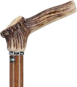 Canne de marche vintage en corne avec poignée, canne de luxe artisanale en corne, bâton de marche traditionnel en corne, canne décorative en corne de buffle - Product Image 1