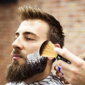 Pinceau à raser Tegra Surgical très vendu pour hommes, avec poils synthétiques et manche en bois, pour barbier et salon - Product Image 6