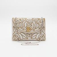 Pochette à motif géométrique perlé avec fermeture éclair à pompon, style bohème, pour usage quotidien