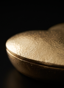 Luxury Gold <b>Heart</b> <b>Shaped</b> Metal Date And Dry Fruit Storage <b>Box</b> Romantic Gift Container With Matching Lid - Product Image 3