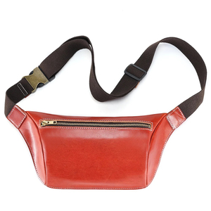 Pochette de ceinture en cuir véritable durable avec ajustement réglable à la taille, plusieurs compartiments de rangement et fermeture éclair sécurisée pour un usage quotidien - Product Image 2
