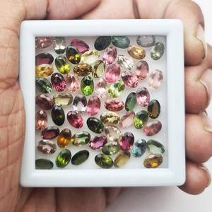 Tourmaline naturelle ovale facettée, calibrée, certifiée, non traitée, prête pour la sertissage de bijoux - Product Image 4