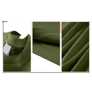 Camiseta premium para hombre con cuello redondo, hecha con tela de algodón suave y transpirable, ligera, duradera, cómoda, con costuras resistentes, lista para OEM. - Product Image 6