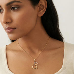 Pendentif en diamant naturel exquis de 0,07 carat, couleur H-I, taille brillant rond, clarté VS-SI, bijou minimaliste raffiné, cadeau - Product Image 1