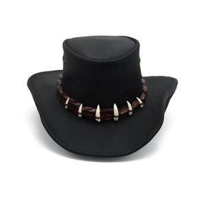 Vintage Western <b>Style</b> Leather Cowboy Hat Handmade <b>Spray</b> Painted Plain Customized Logo - Product Image 1
