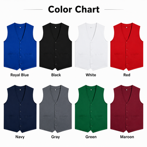 Tablier unisexe en tissu tricoté 100 % polyester durable avec poches stratégiques et détection d'aiguilles. Nettoyage professionnel pour restaurants et bars - Product Image 5