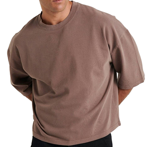 Camiseta Oversize de Algodón Pesado para Hombre, Estilo Urbano, Casual, Personalizable, Venta al por Mayor, Fabricante de Camisetas Oversize de Algodón Pesado - Product Image 5