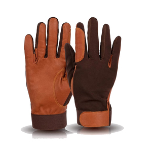 Gants d'équitation en cuir sur mesure à prix avantageux pour hommes - Durables, respirants, antidérapants, imperméables, options de couleur et logo personnalisés - Product Image 1