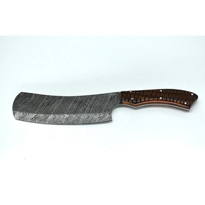 Cuchillo de Chef JEXMOO OEM de Acero de Damasco Hecho a Mano de Grado Industrial, Cuchillo Multifuncional con Patrón Trenzado, Funda de Cuero, para Uso en la Cocina - Product Image 3