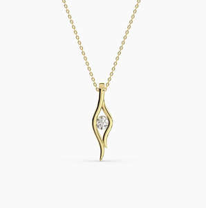 จี้เพชรแล็บรับรองคุณภาพ ทอง 14 กะรัต เครื่องประดับชั้นดี - Product Image 1