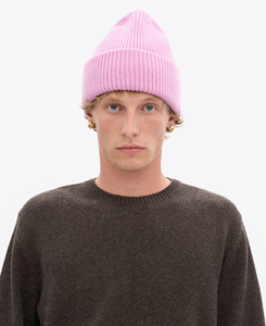 Gorro de Invierno Unisex de Alto Rendimiento, Color Rosa Sólido, Tejido, Estilo Casual, 100% Acrílico, Circunferencia de Cabeza 56-58CM - Product Image 3