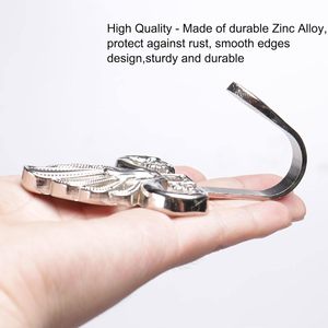 Crochet mural en aluminium robuste, écologique, de luxe, personnalisable, pour bijoux, vêtements, armoire, salle de bain, cuisine - Antirouille, à fixation murale - Product Image 6