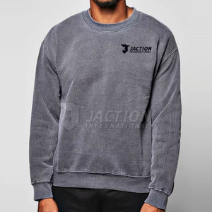 Servicio OEM: Sudaderas Básicas Ligeras para Hombre con Lavado Ácido, Sudaderas Básicas Ajustadas de Moda para Hombre con Lavado Ácido - Product Image 2