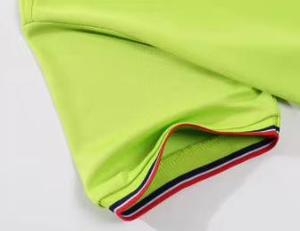 เสื้อเชิ้ตแขนสั้นผู้ชายสีเขียวมะนาวลายจุด มีกระเป๋า ผ้าฝ้ายอ๊อกซ์ฟอร์ด ระบายอากาศได้ดี สไตล์ลำลอง ความยาวปกติ - Product Image 5
