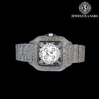 Reloj de Acero Inoxidable con Diamantes Moissanite, con Pantalla de Calendario Multifuncional, Diseño Clásico y Construcción Duradera