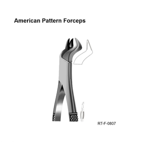 Forceps d'extraction dentaire ergonomiques de type américain en acier inoxydable par Roboz Tech Pakistan - Product Image 1