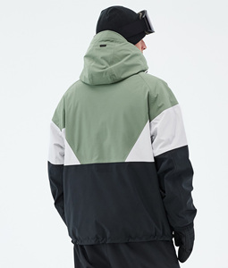 Chaqueta de Esquí y Snowboard 2026, Diseño Personalizado con Paneles Blancos y Negros, Impermeable, Transpirable y Resistente al Viento, Proveedor de Ropa de Esquí para Invierno - Product Image 4