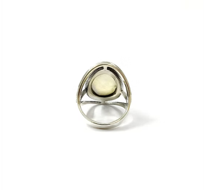 Simple <b>Dainty</b> Natural Moonstone 925 Sterling Silver <b>Ring</b> | Trendy Fine Jewelry for Anniversary & Occasion Gifts - Product Image 4