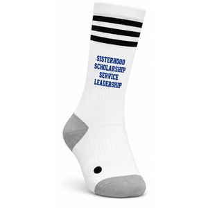 Chaussettes brodées pour femmes, logo personnalisé, mélange de coton doux, longueur mi-mollet, chaussettes de sport et de mode pour femmes, vente en gros - Product Image 4