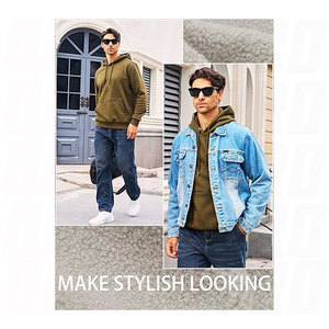 Sudadera con Capucha de Forro Polar para Hombre, Ligera y Suave, para Entrenamiento, Ejercicio, Correr, Fitness, con Impresión de Adhesivos DTG - Product Image 6