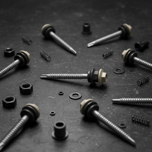 PDC Model 12 Hex Head Coarse Thread Self Drilling <b>Screws</b>-Carbon Steel Class 4.8 & 6.8 Zinc <b>Galvanized</b> - Product Image 5