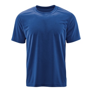 T-shirt à manches courtes pour homme, couleur unie, col rond, coupe classique, jersey respirant, style décontracté, 100% polyester - Product Image 3