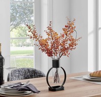 Vase de table en métal élégant, fait main, pour la présentation florale, idéal pour la table à manger et la décoration d'étagère, au meilleur prix